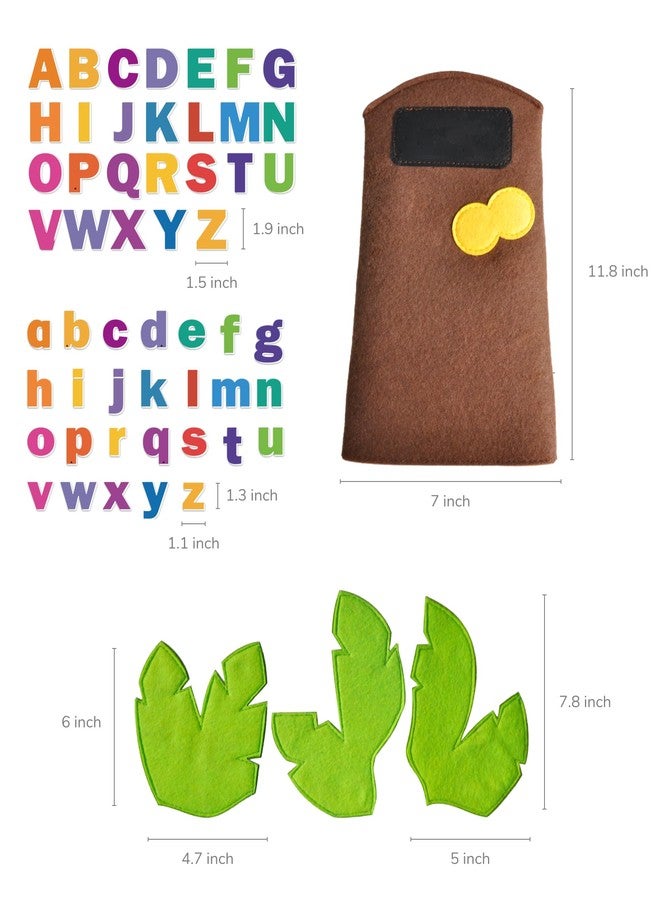CHEFAN Felt Letter Tree Freestanding Coconut Tree Alphabet Game Set Props from The Childhood Favorite Book for Early Education - Image 2